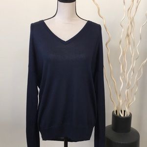 The Limited dark navy v neck sweater